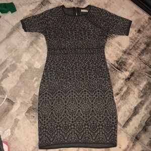 Cheetah printed stretch dress